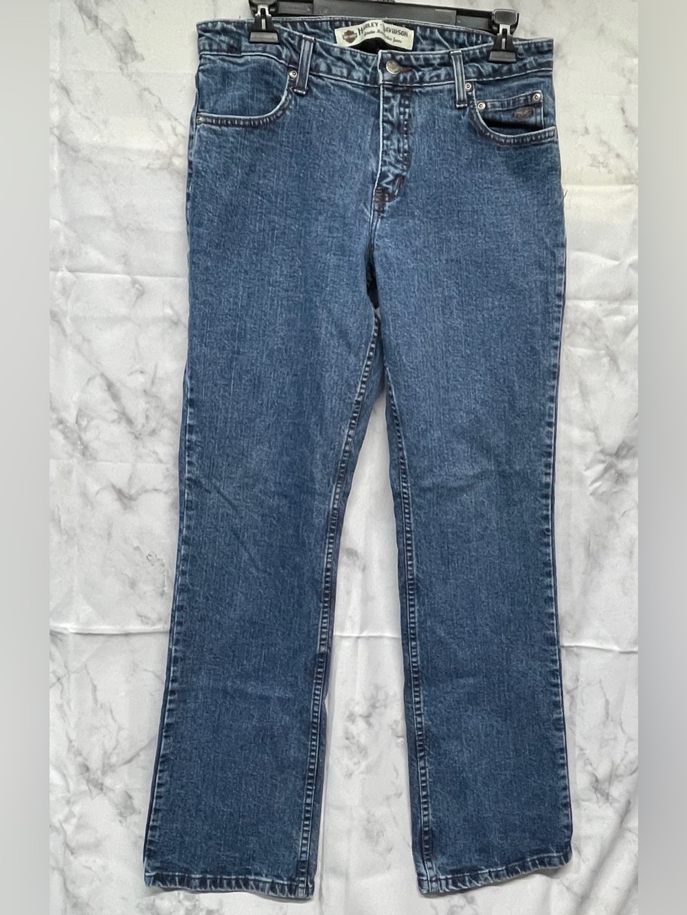 Harley Davidson Women’s Jeans Size 10 Bootcut Blue Denim Made in Canada 99010-05